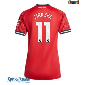 Manchester United Joshua Zirkzee #11 Tricou Fotbal Replică 2025-26 Femei Acasa